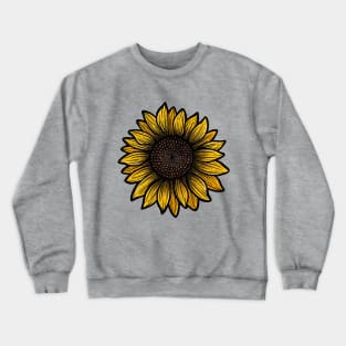 Golden Sunflower Crewneck Sweatshirt